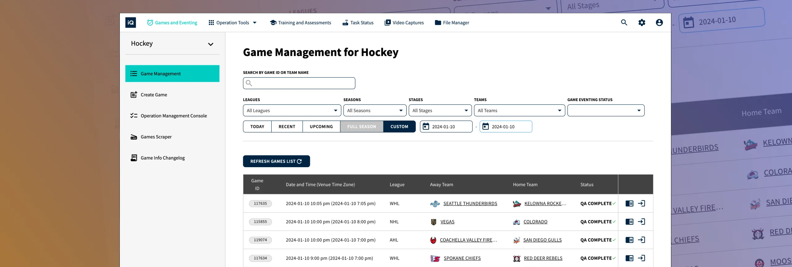 OneApp interface, placeholder
